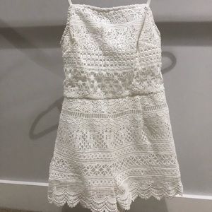 white lace kendall and kylie romper